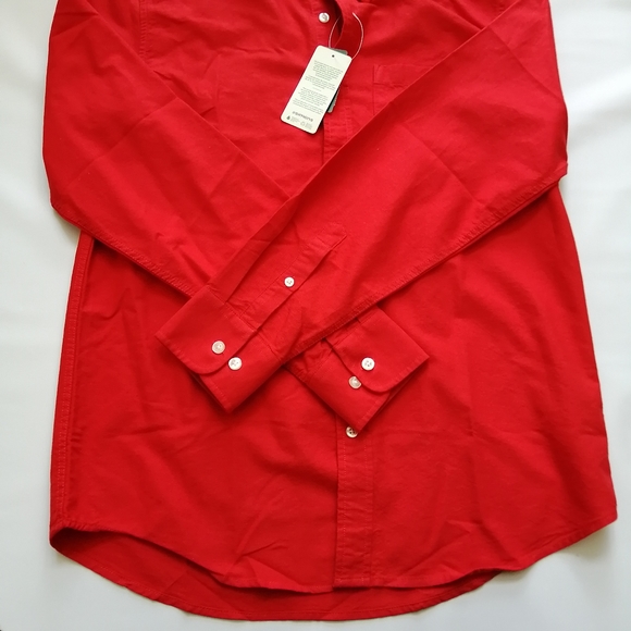 Red Oxford Shirt Small NWT - Picture 3 of 8